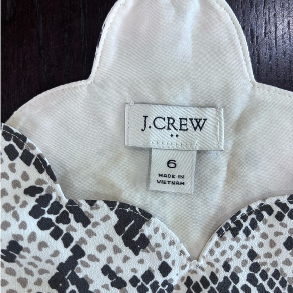 J Crew Snakeskin Print Halter Tank Top Style Blouse Size 6 - Picture 6 of 12